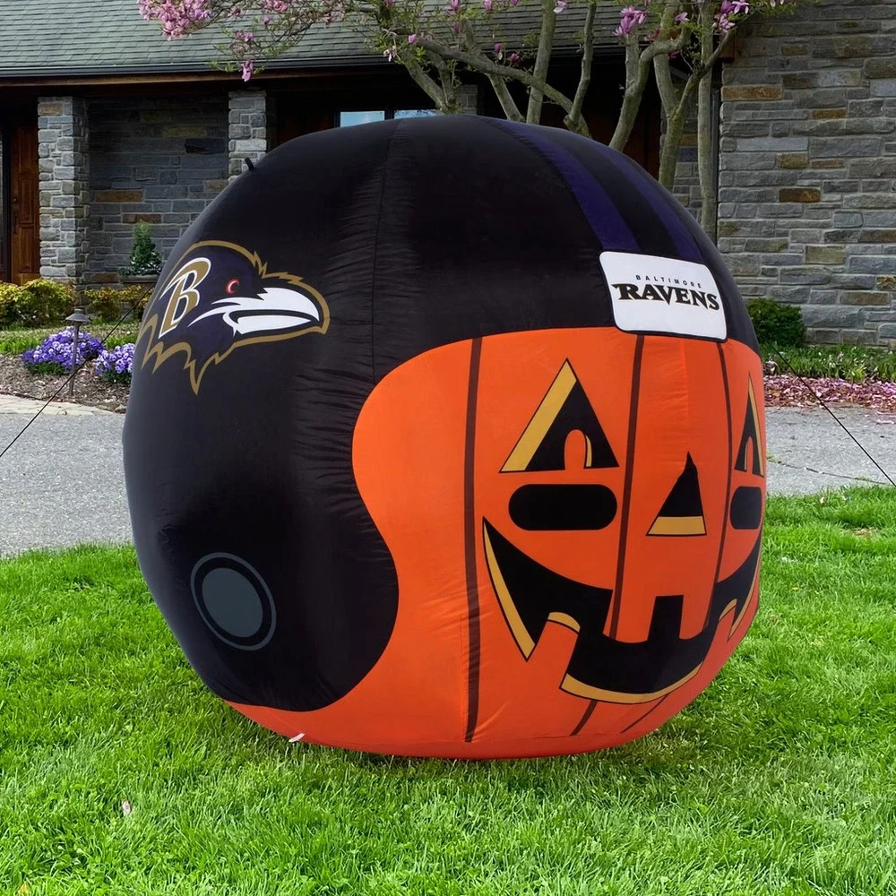 Baltimore Ravens 4' Inflatable Jack-O'-Helmet LED Airblown Light NFL New NIB